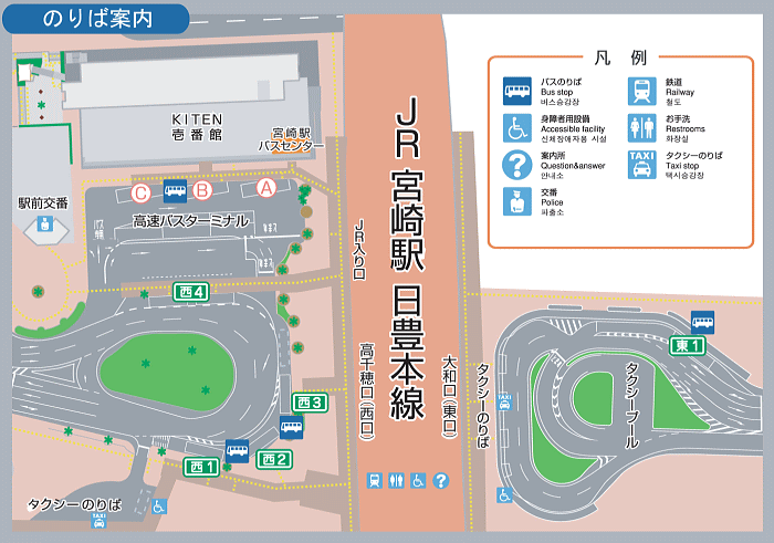 宮崎駅バスのりば